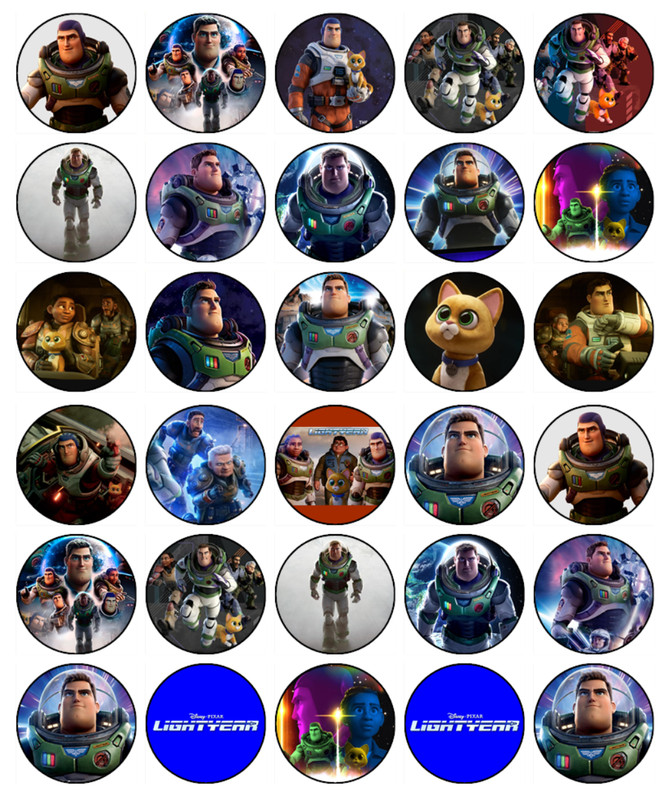 Buzz Lightyear Edible Icing Cupcake Toppers Toy Story Birthday Cake Decoration gallery