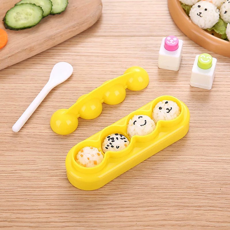 1 Set Rice Ball Mould Shaker Ball Shape Sushi Maker Mould DIY Meal Sushi Tools gallery