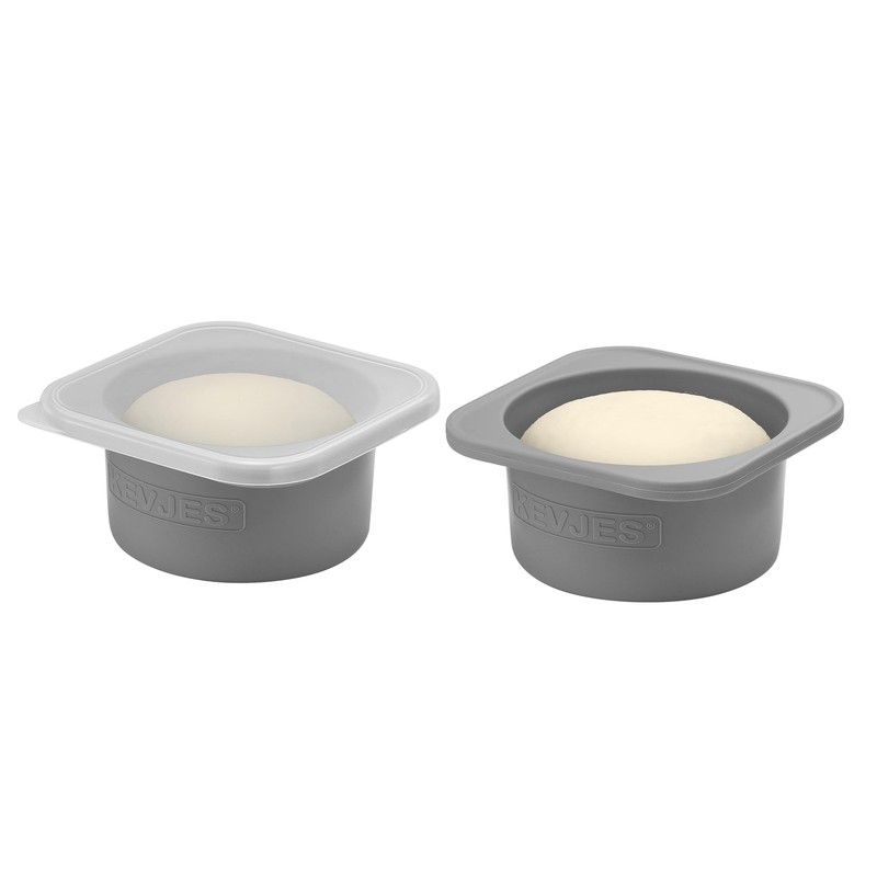 Stackable Silicone Artisan Pizza Dough Proofing Proving Containers with Lids-…