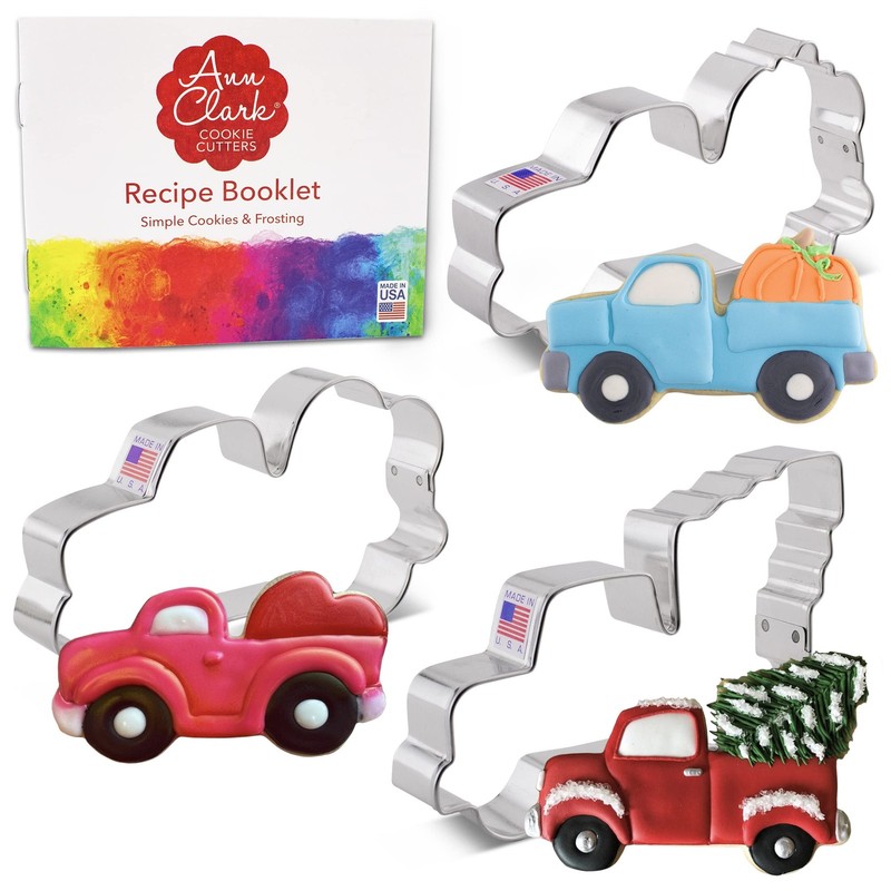 Ann Clark Vintage Truck Cookie Cutters Set of 3, Made in USA