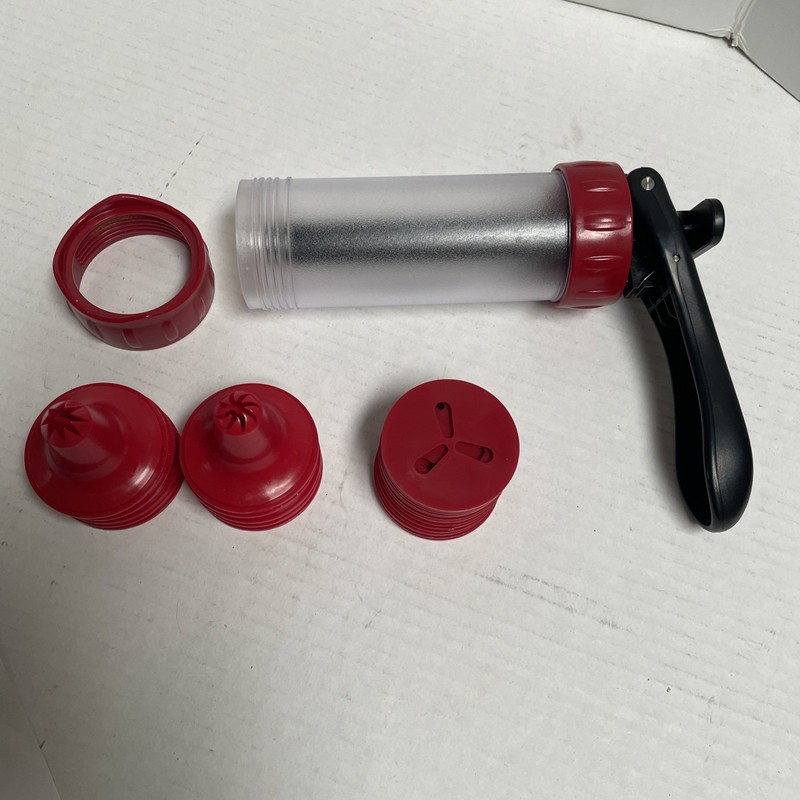 GDL Cookie Press – 13 Molds 10 Tubes BPA Free Dishwasher Safe – Complete