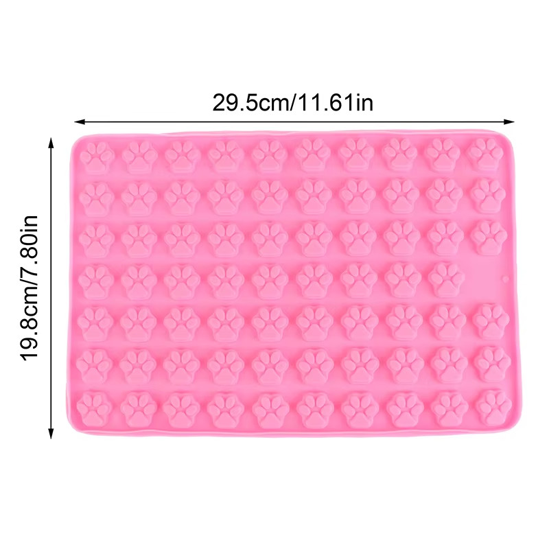 Cat Paw Silicone Mold Chocolate Candy Fondant Ice Cube Jelly Cookie Baking Mold