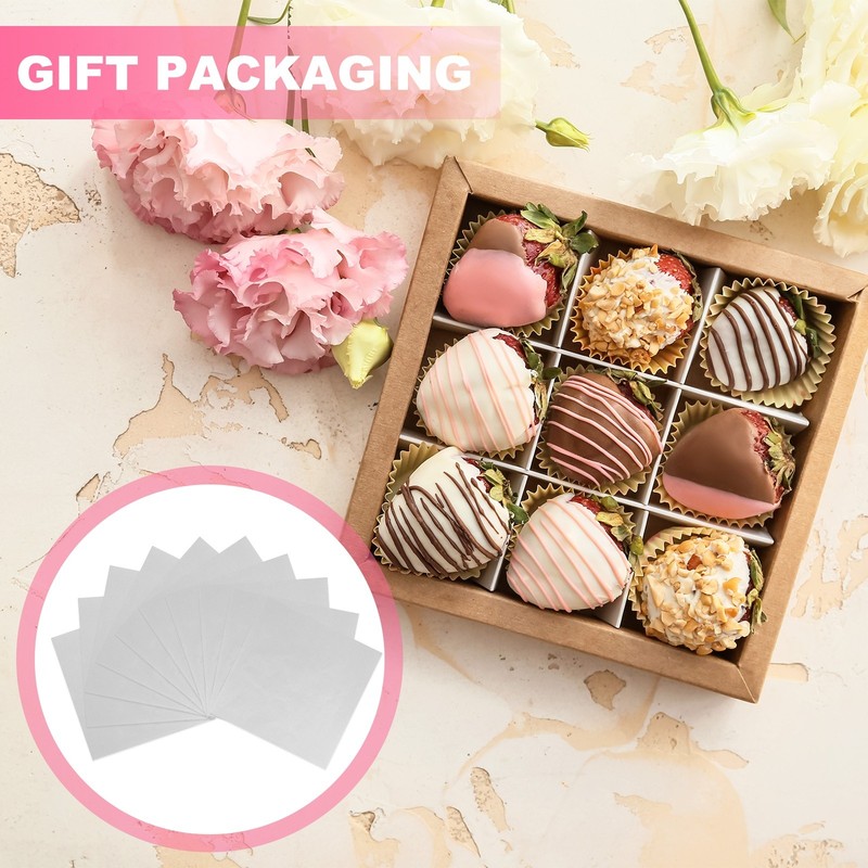 200 Pcs Candy Foil Wrappers, 4.7 x 4.7" Chocolate Wrappers, Silver gallery
