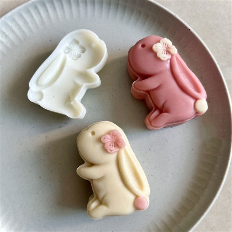 Kitchen Supplies Rabbit 75g Mooncake Moulds Multi-Purpose Reusable Stamps gallery