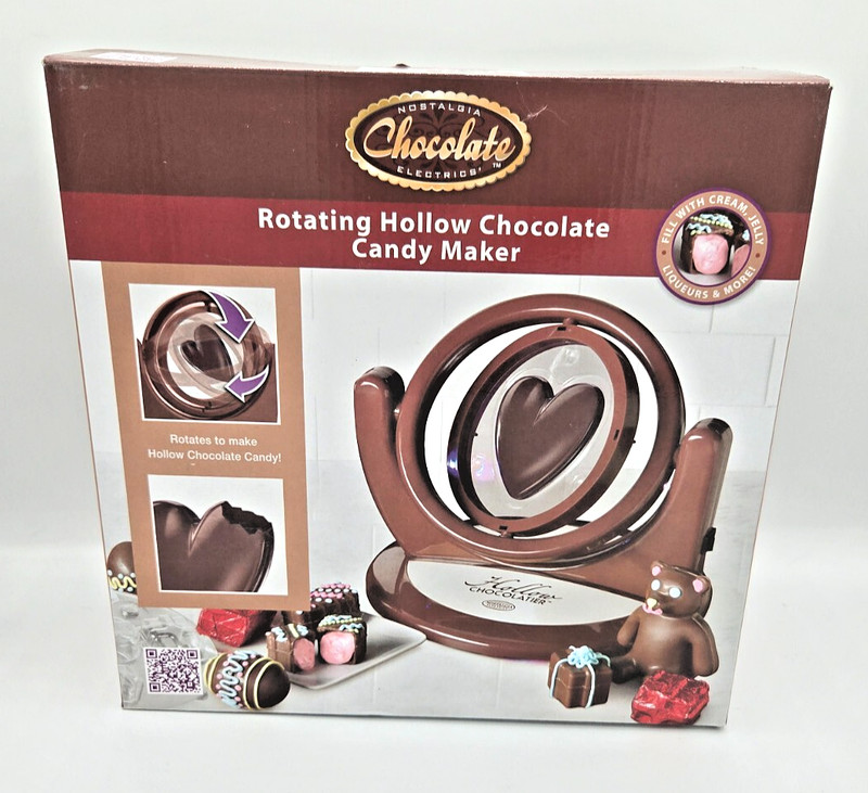 Rotating Hollow Chocolate Candy Maker – Nostalgia Chocolate Electrics