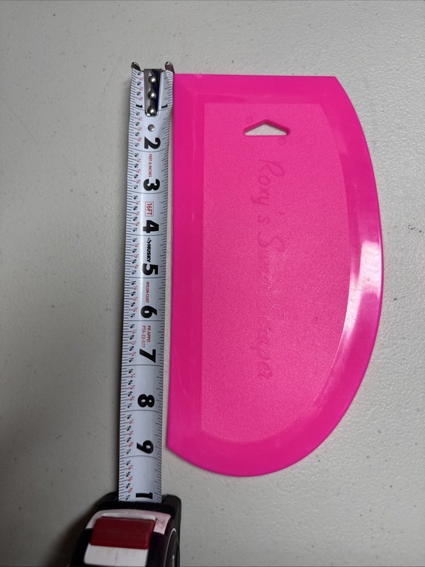 Cake Scraper 2 Pink Plastic Cake Scrapers for Cakes gallery