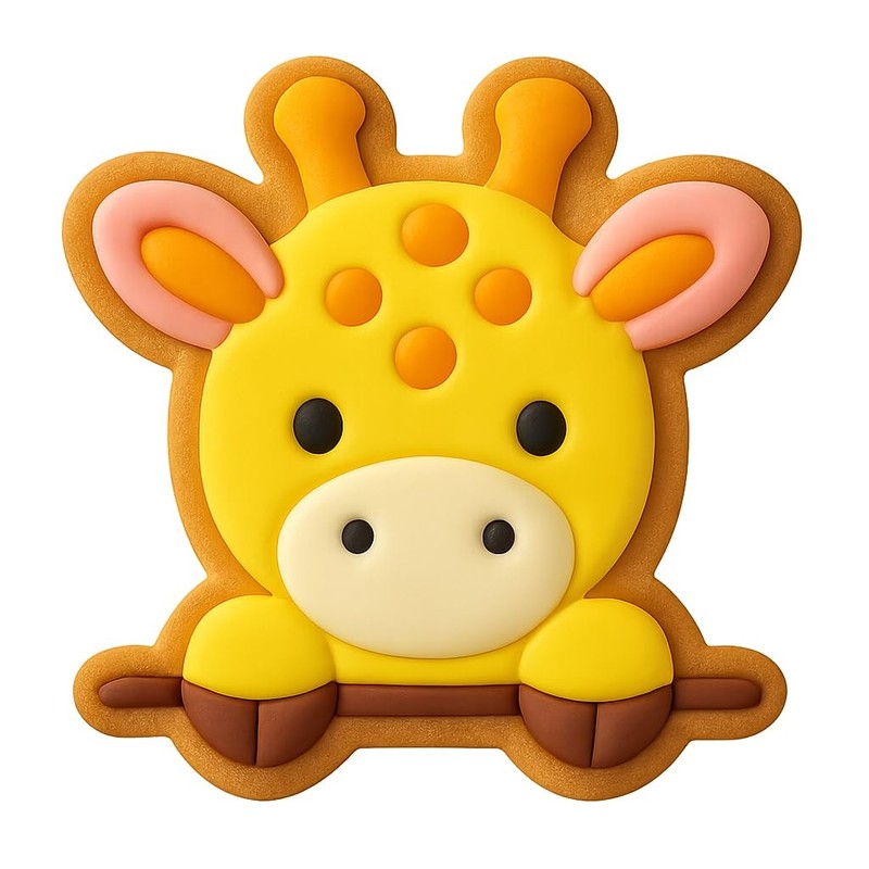 Peeking Giraffe Cookie Cutter & Stamp – 4×3.7 Fun Kitchen Baking
