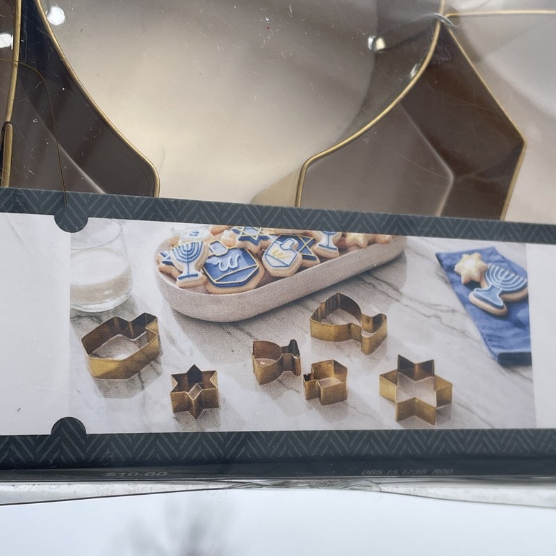 Threshold Brand New Jewish Star of David Menorah COOKIE CUTTERS SET of 6 ❤️ct7j1 gallery