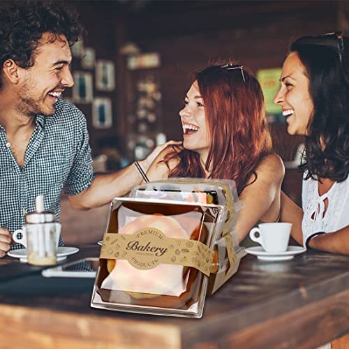 100 Pack Charcuterie Boxes With Clear Secure Lids 5.3x4.9x2.5 Inches Brown Squar gallery