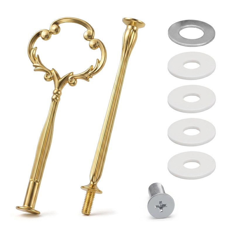 Cake Stand Hardware, Gold Cake Stand, Alloy Tiered Dessert Plate Holder Rod, …
