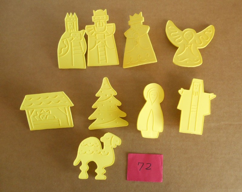 Land O Lakes 1970’s Nativity Cookie Cutters Not Complete Set R72