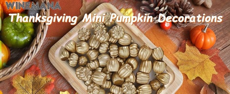 Mini Pumpkins Fall Decorats- 80 Pa Small Fake Pumpkins for gallery