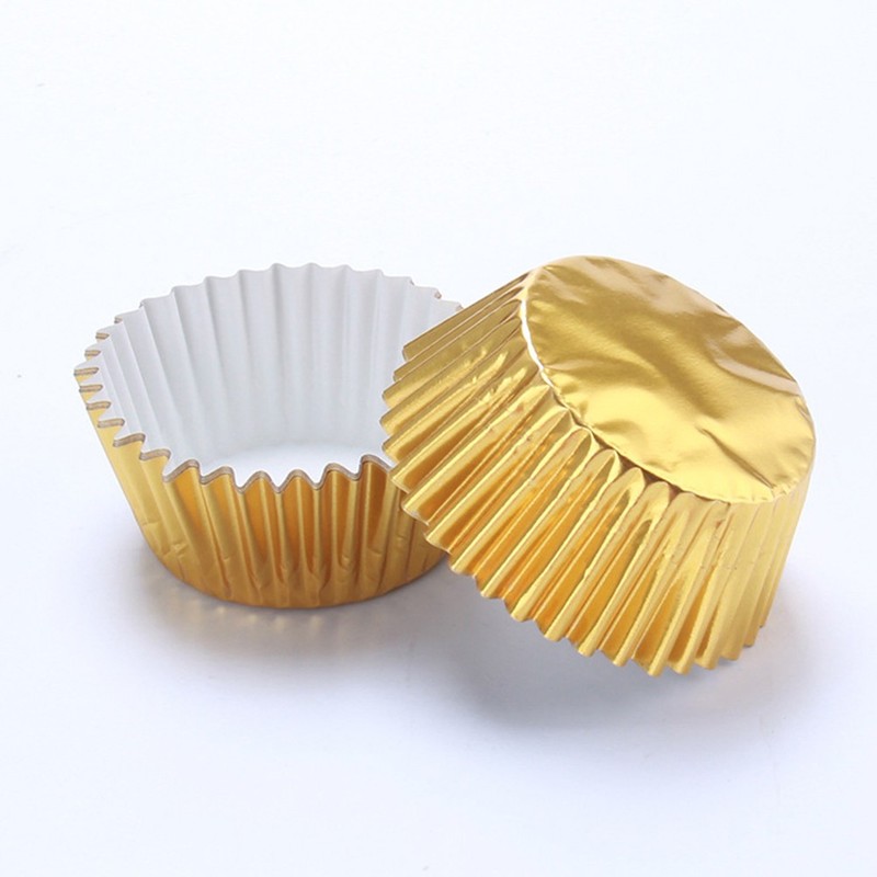 200 Pcs Aluminum Foil Cake Liners Paper Muffin Cups Baking Cake Wrappers gallery