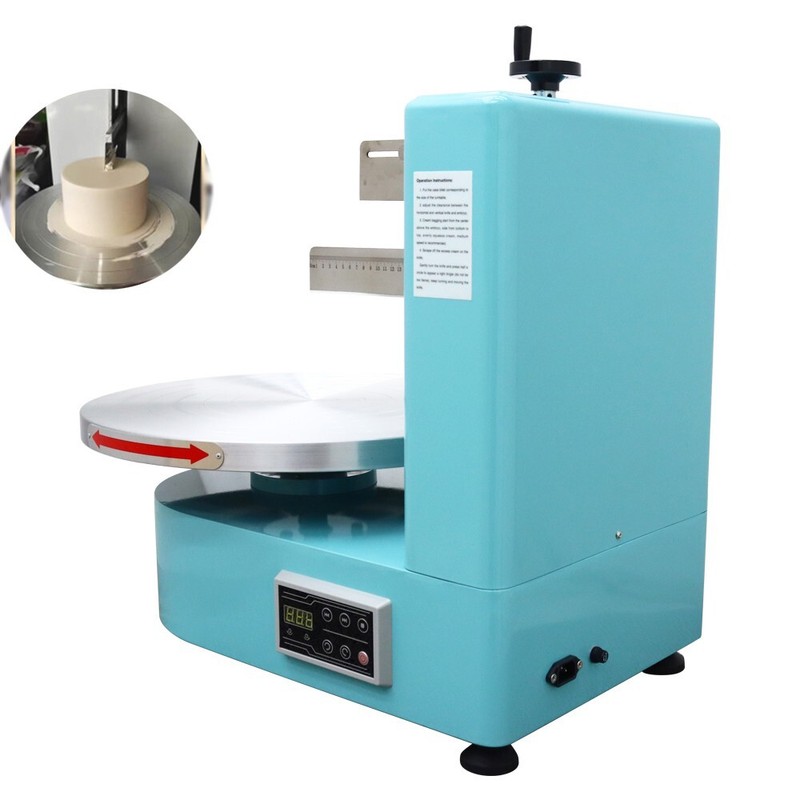 110V Cake Decorating Coating Machine Cream Spreading for 4-16inch Cakes Green