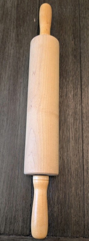 J.K. Adams Vermont 12" Rolling Pin Wood Smooth Sturdy