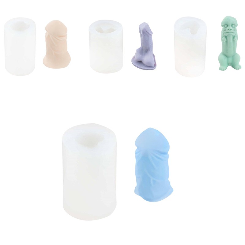 1Pcs Male Organ Candle Mold Humorous Baking Molds Carnival Resin Ornament DIY gallery