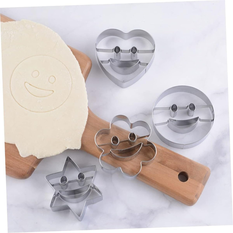 Smiley Face Stainless Steel Cookie Mold 3D Cake Mold,4 Pcs Cutters Diy Cookie gallery