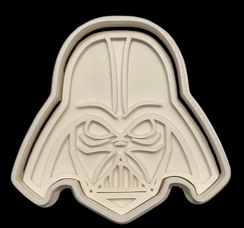 3D Printed Cookie Cutter – 3.7″ Darth Vader – #1035