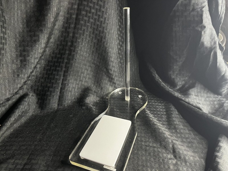 Clear Acrylic BAGEL DONUT Stand Holder Sticker and CHEESE BOARD - in BOX gallery