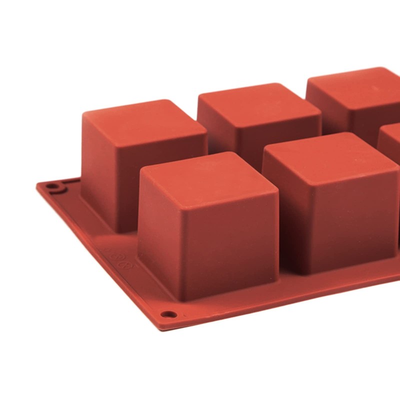 Large Square Silicone Molds, 2 Pack Candy Cake Mould, 8-Cavity Chocolate Mold... gallery
