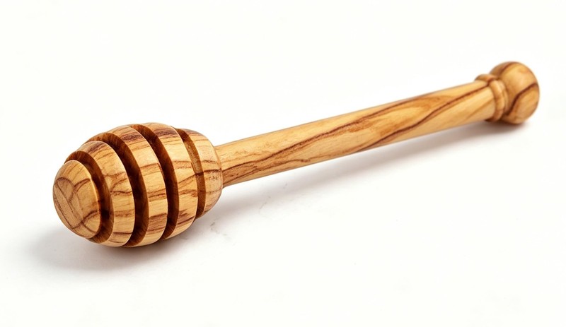 Handmade Olive Wood Honey Dipper/Honey Spoon/Honey Server/Honey Stick