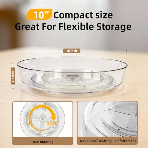 Lazy Susan 10" Turntable for Spice Organization - 2 Pack gallery