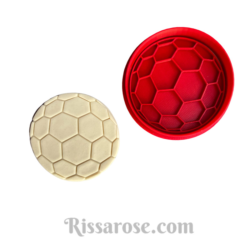 Football soccer Cookie Cutter Stamp - For Socceroos or Matildas Party gallery