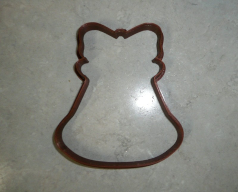 CHRISTMAS BELL OUTLINE BRASS BRONZE BELLS CHURCH MASS COOKIE CUTTER USA PR2023 gallery