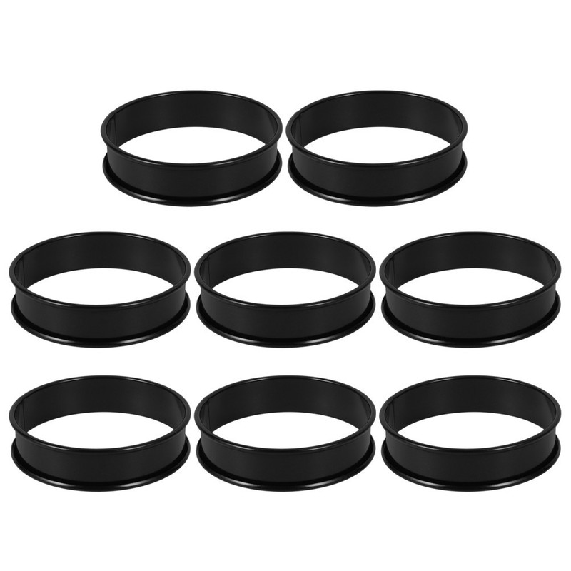 8 Pcs Stainless Steel Dessert Rings Cake Molds Diy Baking Mould for Muffins gallery