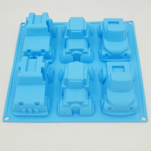 6 Cups Car Truck Silicone Mold Chocolate Cake Candy Cupcake Mold Baking Tools