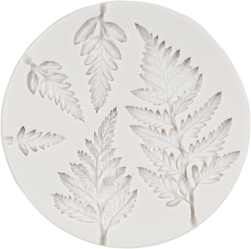 Leaf Silicone Mold Maple Leaf Fondant Mold Rose Leaf Molds Fern Leaves Candy ...