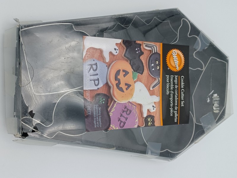 Wilton Halloween Coffin Metal Cookie Cutter Set of 7