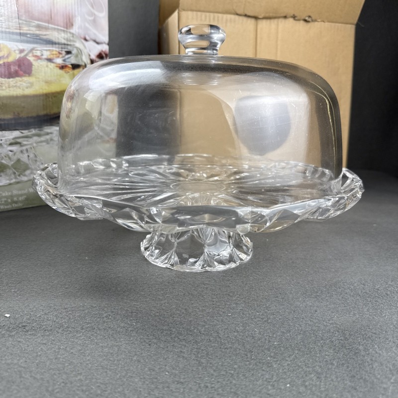 New Vintage 12" Pedestal Cake Stand & Dome Patisserie by Circleware Nouveau gallery