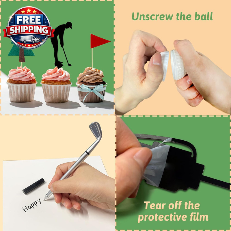 2026 New Golf Cake Decorations Golf Cart Cake Topper Decorations Golf Themed Sup gallery