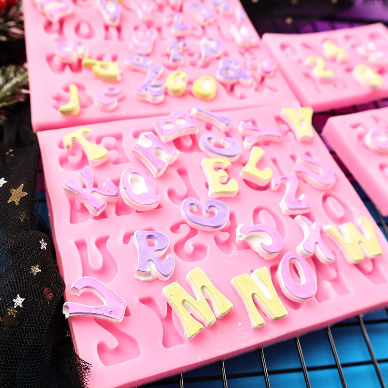 Letters Molds and Numbers Molds, Silicone Fondant Mold Chocolate Molds, 0-9 Numb gallery