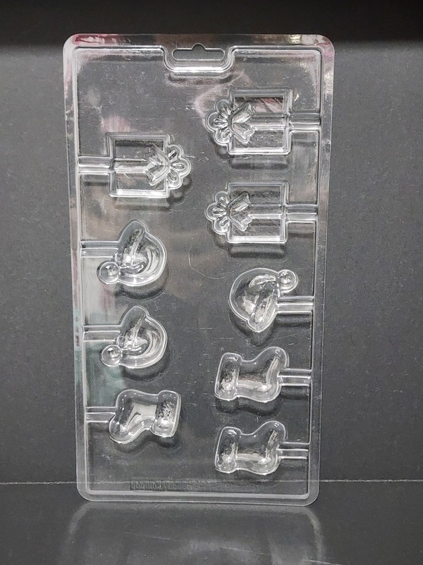 Wilton~HOLIDAY LOLLIPOP Chocolate, Lollipop, Candy MOLD #1905-1048 gallery