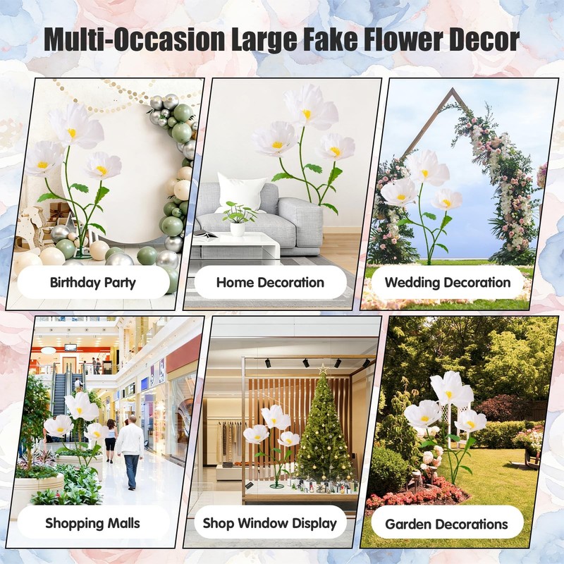 Rolppyaf 5.6 Ft Large Paper Artificial For Decoration Indoor/Outdoor Paper For gallery