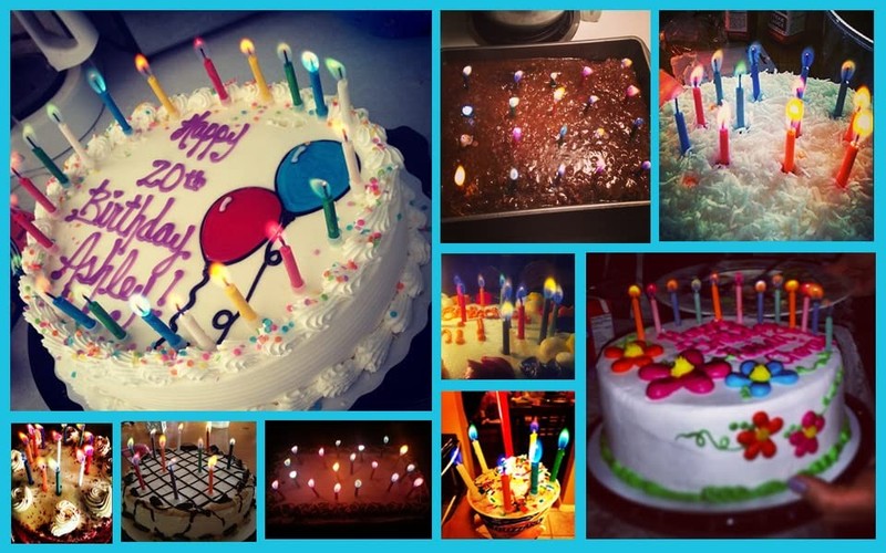 Amazing Multicolor Happy Birthday Candles and Holders (12 Count),Unscented gallery