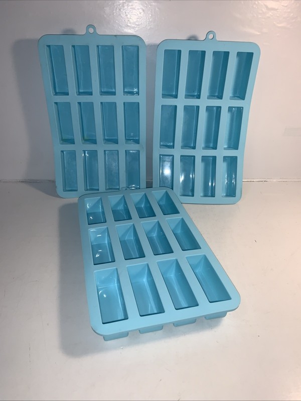 Set of 3 Nugget Silicone Treat Molds by Celebrate It Aqua (12 cavity each)