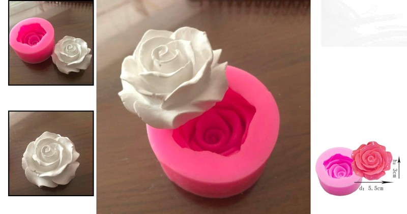 Food-Grade Silicone Rose Mold for Cakes, Jellies, and Chocolates - Easy Clean gallery