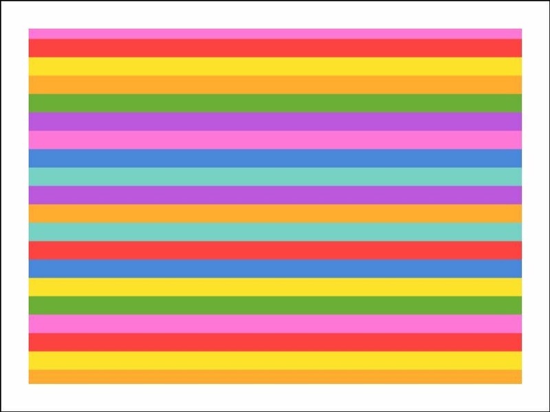 Stripe Pattern Cake Toppers Edible Icing Image Cake Wrap Decorations #6