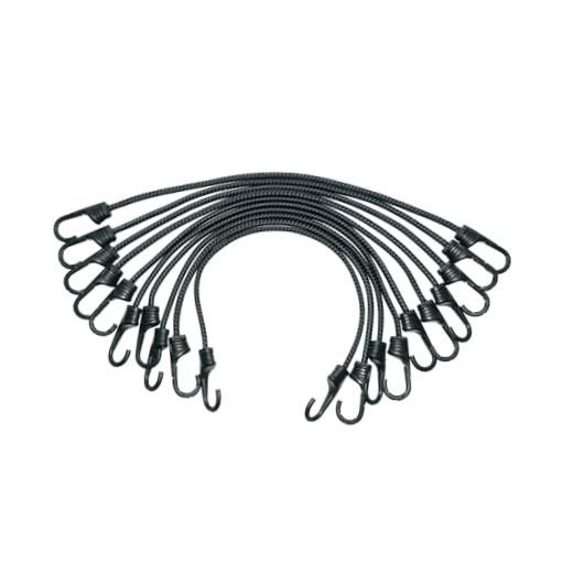 11.8" Rubber Bungee Cords Pp Heavy Duty Tarp Straps with Vinyl Green-11.8" gallery