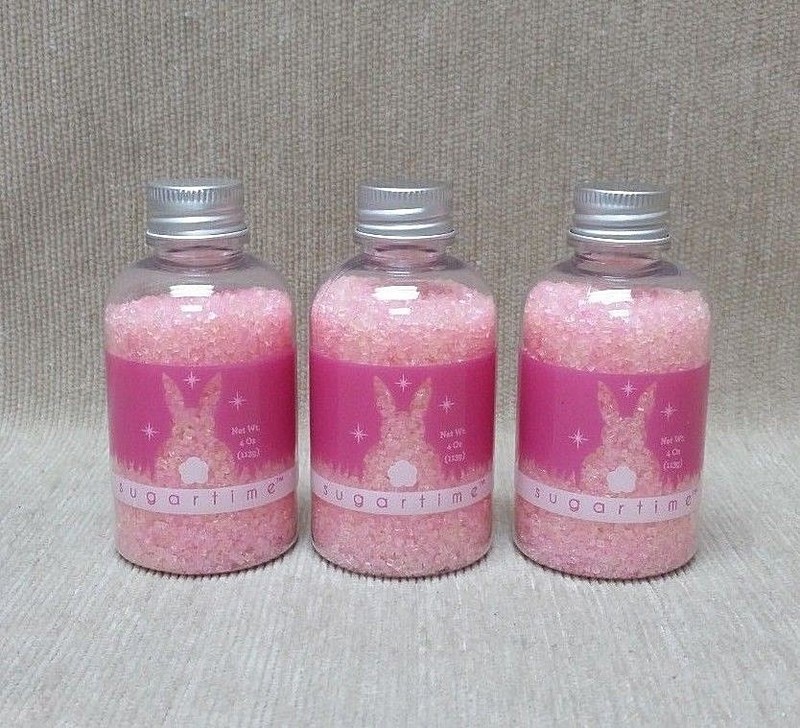 Sugartime Colored Sugar Sprinkles Bottles Dark & Light Pink 3 Bottles 4 oz Each
