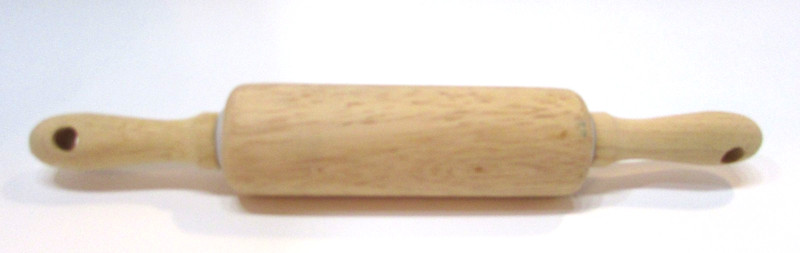 Vintage 2000s Small 5.25″ Solid Hardwood Wood 1.75″ Specialty Pastry Rolling Pin