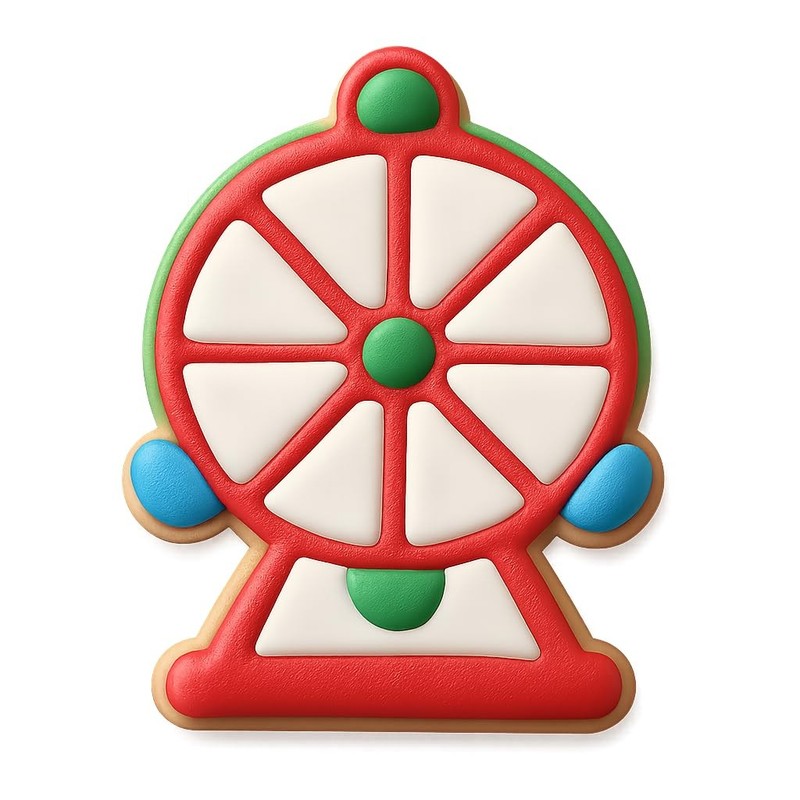 Ferris Wheel Charm Cookie Cutter & Stamp, Fondant & Clay - 4x3.2 gallery