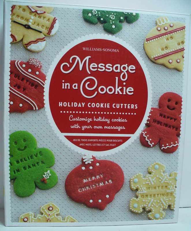 Williams-Sonoma Message in a Cookie Holiday Cookie Cutters