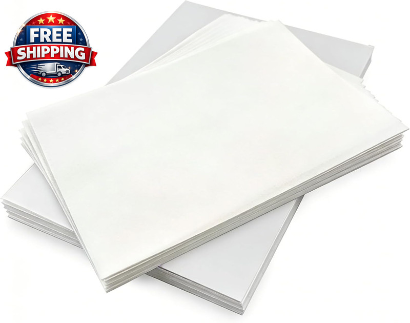 25Pcs A4 Sized Edible Wafer Paper (8.5″ X 11″ | 0.3Mm) Food Grade Wafer Sheets,
