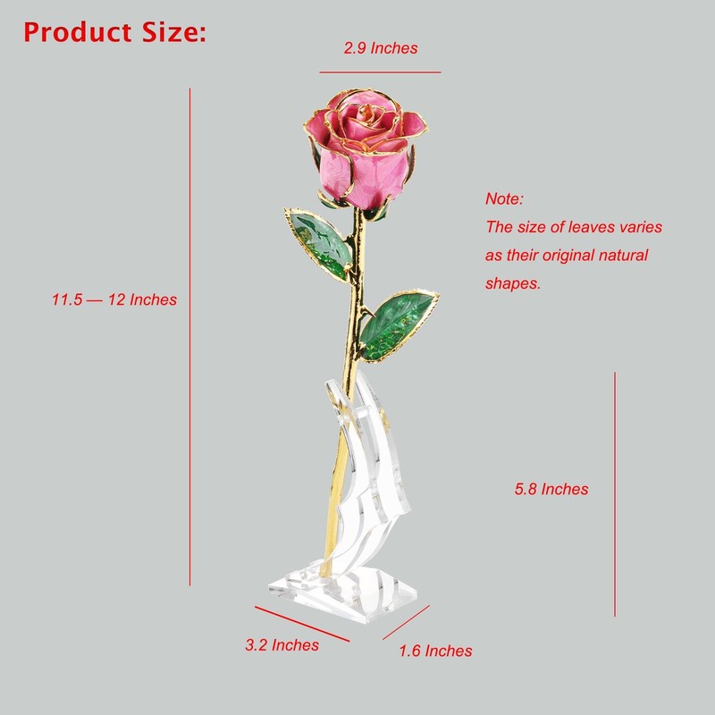 Maxspt Anniversary Rose Gift For Her Gold Dipped Rose Is Attractive Luster And gallery