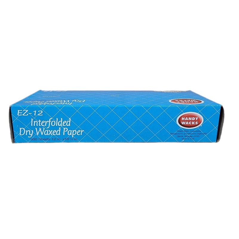 EZ12C Interfolded Medium Dry Waxed Paper 12×103/4 Inch Deli Wrap Sheets