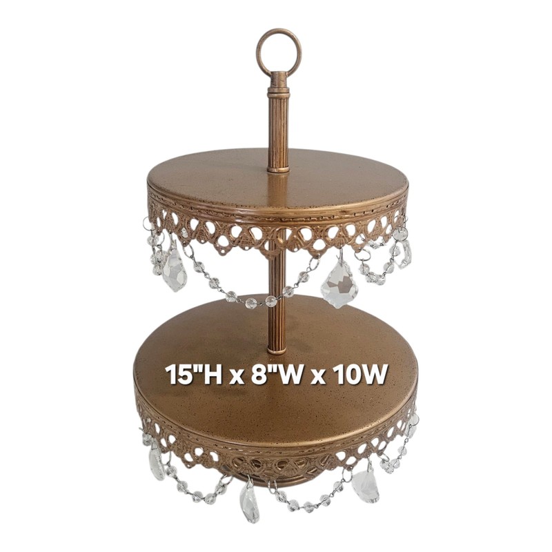 Opulent Treasures® Chandelier 2 Tier Dessert Stand gallery